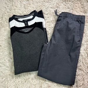 Boys bundle joggers and shirts